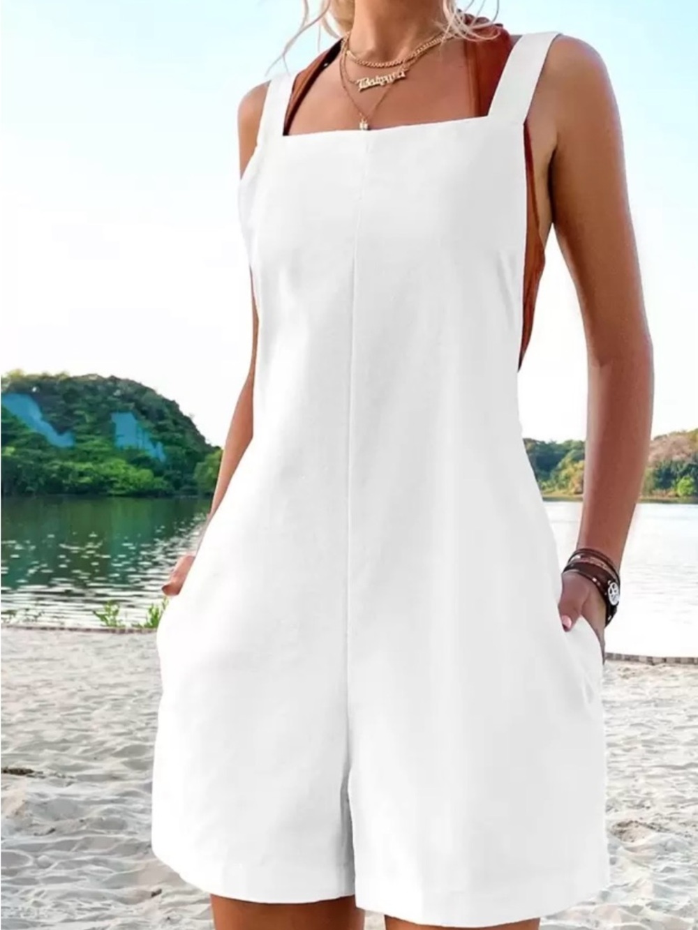 SHEIN White Jumpsuit